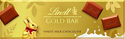 Lindt Easter Gold Bar Finest Swiss Milk Chocolate 300g - Easter Gift, for Sharing