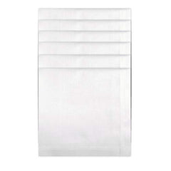 Style Square 100% COTTON HANDKERCHIEFS LARGE MENS HANKIES 50 CM (20 INCH) WHITE KING SIZE