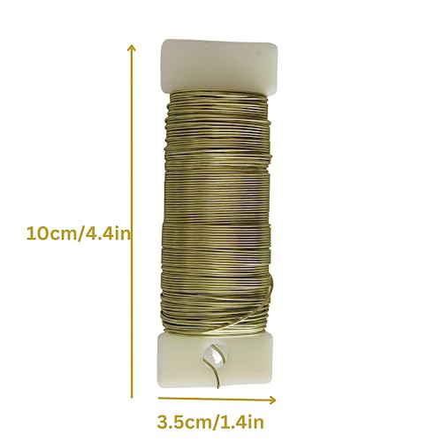 Gold Wire, 22 gauge Jewellery Wire For Jewellery Making, Jewlery Wire, Gold Craft Wire, Jewellery Making Supplies, Gold Florist Wire, Metal Wire, Wreath Making Kit, Flower Floristry Wire