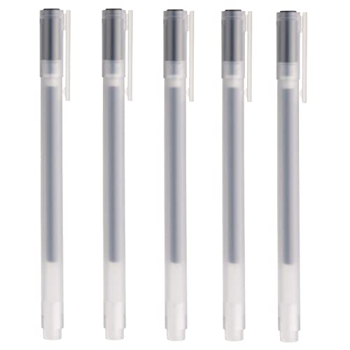 MUJI 0.38mm Black Gel Ink Pen (Pack of 5)