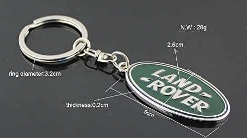 SFEG Car Logo Keychain for Car 3D Chrome Metal Alloy Key Chain Gifts for Women and Men Keyring (fit L-R)