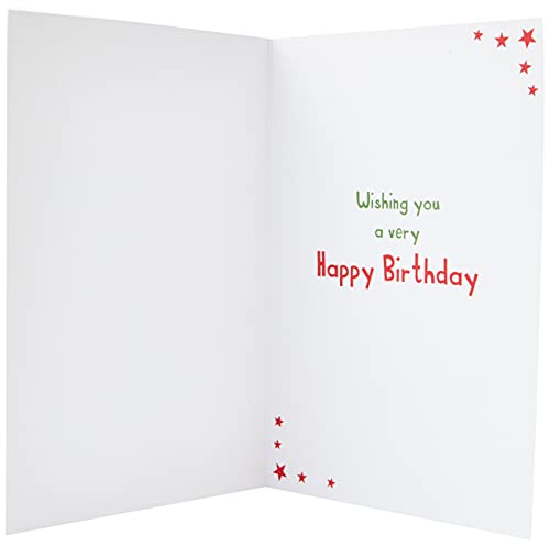 Piccadilly Greetings Group Ltd Dinosaur Birthday Card - for Boys,red yellow,7 x 5 Inches