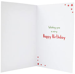 Piccadilly Greetings Group Ltd Dinosaur Birthday Card - for Boys,red yellow,7 x 5 Inches