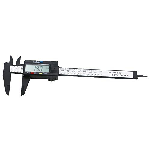 Electronic Digital Caliper 150mm 0-6 inches Vernier Caliper Measuring Tool Large LCD Screen Auto-Off Feature Inch and Millimeter Conversion,with Battery, Water Resistant,Household DIY