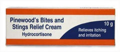 Pinewood's Bite & Stings Relief Cream - Hydrocortisone 1% w/w (1 x 10g Tube)