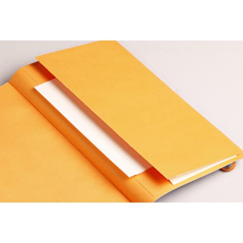 RHODIA 117801C - Soft Notebook Bullet Journal Goalbook Nacarat - A5 - Dotted Dot - 240 pages - 90g Ivory Clairefontaine Paper - 2 Ribbons, Elastic Closure - Faux Leather Cover