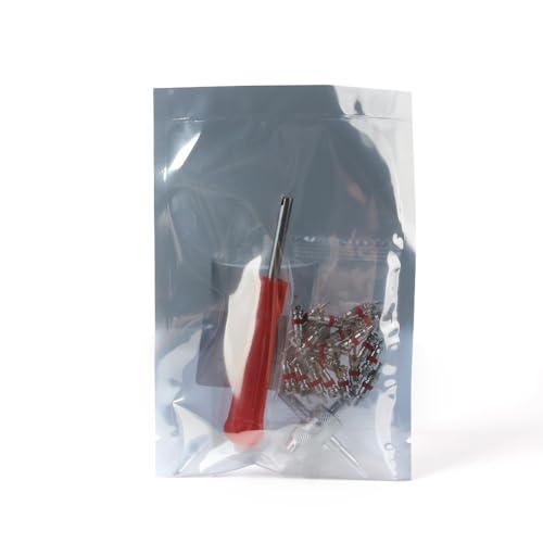 SENZEAL Single Head Valve Removers Red with 4 in 1 Tyre Valve Repair Tool and 20pcs Valve Cores