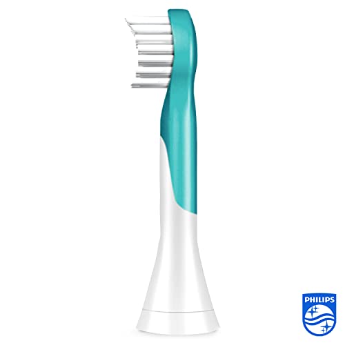 Philips Sonicare for Kids Original Compact Sonic Toothbrush Heads for 3and-Year-Old Kids – 4 Unit Pack in Blue (Model HX6034/33)