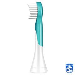 Philips Sonicare for Kids Original Compact Sonic Toothbrush Heads for 3and-Year-Old Kids – 4 Unit Pack in Blue (Model HX6034/33)