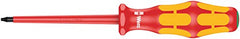 Wera 05006183001 7 x 80 mm TX  inches167i VDE inches Insulated Screwdriver for TORX Screws - Red