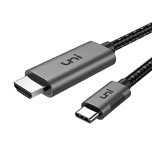 uni USB C to HDMI Cable (4K@60Hz), 4.5m USB Type C to HDMI 2.0 Cable (Thunderbolt 4/3 compatible) for MacBook Pro, iPhone 15 Series, MacBook Air, iPad Pro, Surface Book, Samsung etc.