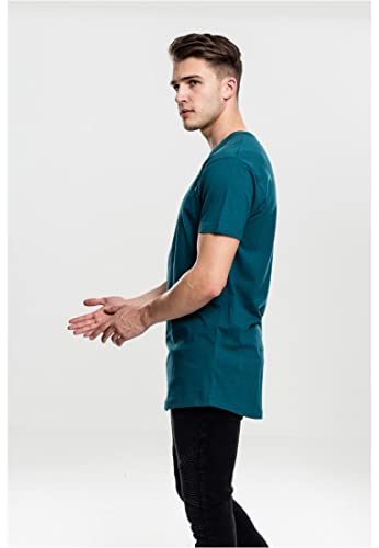 Urban Classics Men's Shaped Long Tee T-Shirt, Teal, M, 1