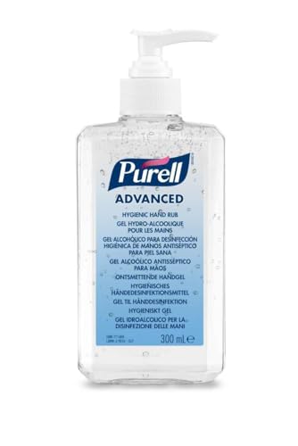 PURELL ADVANCED HAND SANITISER GEL 300mL, Pump Bottle. Hand Sanitizer Gel kill 99.99% of most common germs. 70% alcohol formulation with moisturisers