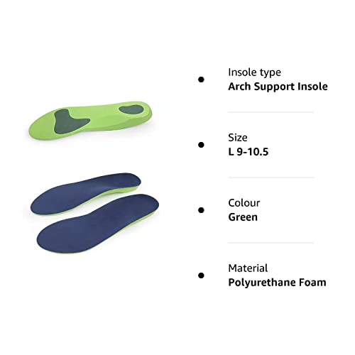 Plantar Fasciitis Orthotic Insoles with Arch Support Shoe Inserts Women Men Insole Flat Feet Insert (M 7-8.5)