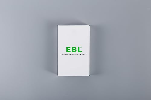 EBL 1100mAh Ni-MH AAA Rechargeable Batteries, Retail Package and Pack of 4 AAA Batteries