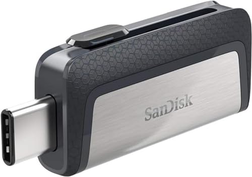 SanDisk Ultra 32 GB Dual USB Flash Drive USB 3.0 Type-C, Silver