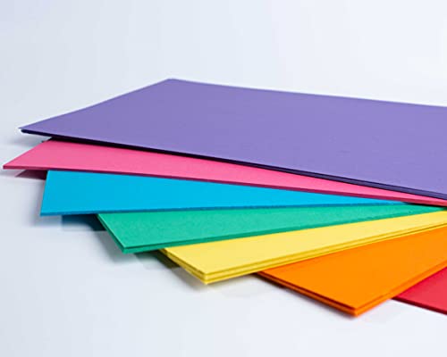 House of Card & Paper A4 160 GSM Card - Rainbow Coloured Card (Pack of 50 Sheets)