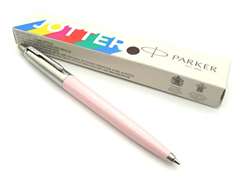 Parker Jotter Originals Ballpoint Pen - Baby Pink Pastel Finish - Retro Collection - Blue Ink - Gift Boxed