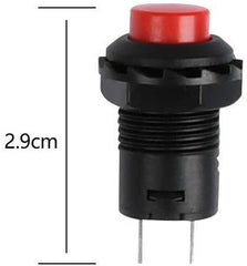 RUNCCI-YUN 10 pcs 12mm Push Button Switch ，Spst Self-Locking Switch，Round Push Button Switch， Latching Push Button Switch，Push Button Switch 12v，6 Color with Pre-soldered Wires