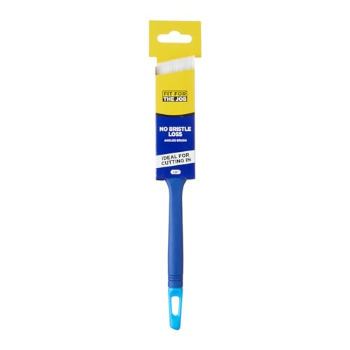 Fit For The Job 1.5 inch No Bristle Loss DIY Cutting Brush for A Smooth Finish Emulsion, Gloss and Satin Paints on Walls, Ceilings, Furniture, Wood & Metal, 1.5 inches 38mm