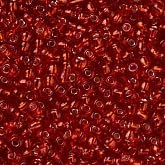 Handicraft Emporium Glass Seed Beads   Lined   3mm   Red   50g