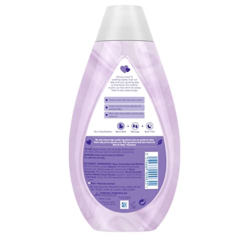 Johnson's Baby Bedtime Wash - Gentle And Mild Delicate Skin And Everyday Use - Natural Calm Aromas, 500ml