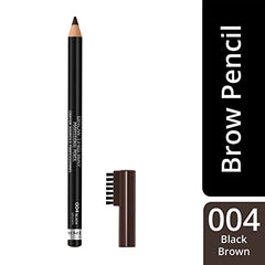 Rimmel London Professional Eyebrow Pencil, Precise Pencil with Built-in Brush, Black Brown, 1.4 g