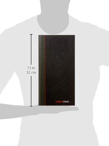 Collins Ideal Double Cash Manuscript Book - 192 Pages, Black