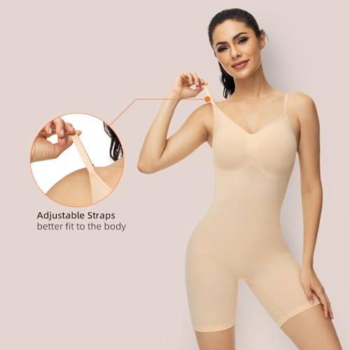 ATTLADY Bodysuit for Women Shapewear Slimming Shaping Tummy Control Body Shaper