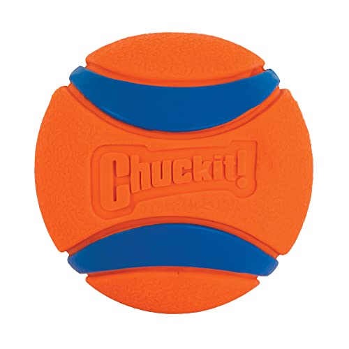 ChuckIt! Ultra Ball Dog Toy Ball Durable Rubber Dog Ball High Bounce Floating Chuck It Launcher Compatible Toy Balls For Dogs, 1 Pack, Large