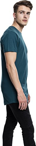 Urban Classics Men's Shaped Long Tee T-Shirt, Teal, M, 1