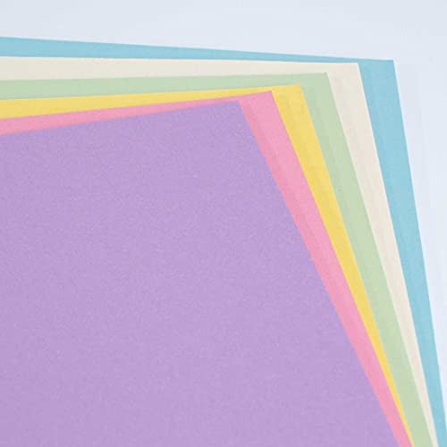 House of Card & Paper A4 160 GSM Card - Rainbow Pastel Coloured Card (Pack of 50 Sheets)