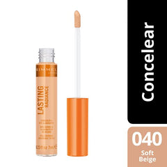 Rimmel Lasting Radiance Full Coverage Concealer and Eye Illuminator, SPF 25, 40 Soft Beige (Rimmel Wake Me Up Concealer Upgrade)