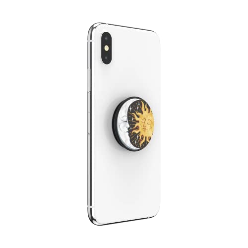 PopSockets PopGrip - Expanding Stand and Grip with a Swappable Top for Smartphones and Tablets - Sun and Moon