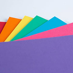 House of Card & Paper A4 210 GSM Card - Rainbow Coloured Card (Pack of 50 Sheets)