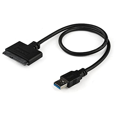 StarTech.com SATA to USB Cable - USB 3.0 to 2.5” SATA III Hard Drive Adapter - External Converter for SSD/HDD Data Transfer (USB3S2SAT3CB)