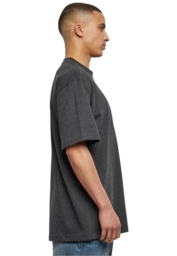 Urban Classics Men's Tall Tee Oversized Short Sleeves T-Shirt with Dropped Shoulders, 100 Percentage Jersey Cotton, Charcoal, M