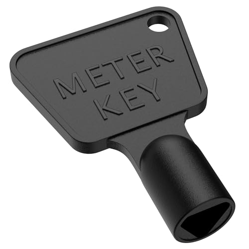 ONESTOPDIY.COM 2 x Triangular Electric Utility Meter Box Key Black Plastic (Pack of 2 Keys)