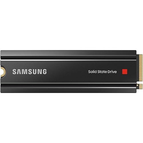 Samsung 980 PRO SSD with Heatsink 2TB PCIe Gen 4 NVMe M.2 Internal Solid State Hard Drive, Heat Control, Max Speed, PS5 Compatible, MZ-V8P2T0CW