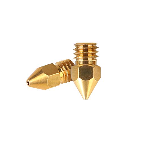 Creality Official MK8 Ender 3 Nozzles 5pcs 0.4mm 3D Printer Brass Nozzles for Ender-3/3 Pro / 3 V2 / 3 Max/Ender 5 / Ender 5 Pro/Ender 6 / Creality CR-10 / CR-10S