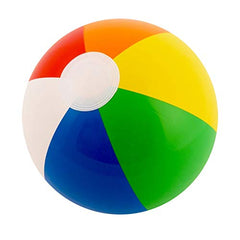 SHATCHI 16/20/24 inch Beach Ball Inflatable Multi Coloured Holiday Swimming Pool Party Toys Blow Up Summer Game, 1pk-12pk, Rainbow, 2pcs