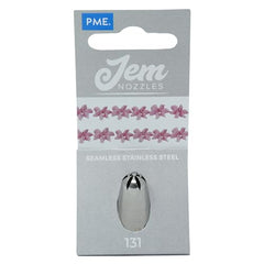 PME NZ131 JEM Drop Flower Piping Nozzle no. 131, Silver