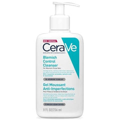 CeraVe Blemish Control Face Cleanser with 2% Salicylic Acid & Niacinamide for Blemish-Prone Skin 236ml , Unscented