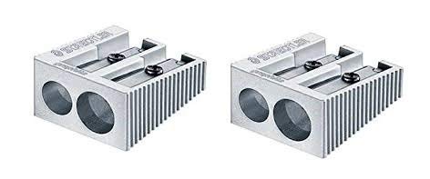 STAEDTLER Double Hole Quality Aluminium Pencil Sharpener (2)