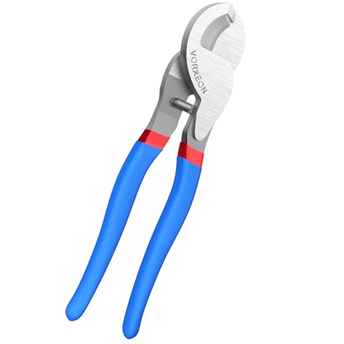 VORXEON 10 Inches Cable Cutter, Heavy Duty Large High Leverage Cutter Tool for Aluminum Copper Wire Communications Cable