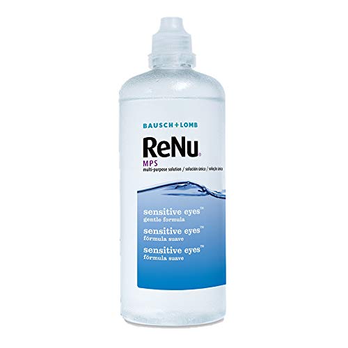 ReNu Multi-Purpose Contact Lens Solution 240 ml - For Soft Contact Lenses for Comfortable Wear, Gentle on Sensitive Eyes, Clean, Disinfect, Rinse, Lubricate and Store your Lenses, Lens Case Included