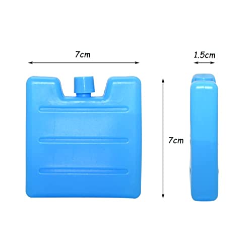 G4GADGET  6 Pack 8CM Freezer Blocks Ice Brick Pack Block Blocks Freezer Cooler Bag Box Travel Picnic