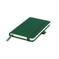 Savvy Bee 2 x Notebooks, Double Pack A6 Notebook New Lined Pocket Hardback Small Journal with pen loop, elastic closure and ribbon marker 196 pages / 98 sheets Notepad Notes Pad (Green)