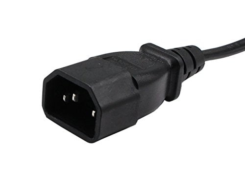 CERRXIAN 12-Inch IEC320-C14 3 pin Male Plug to Figure 8 C7 Plug Power Adapter Cable