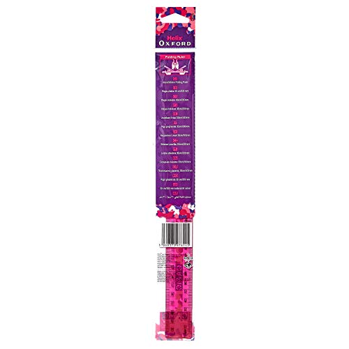 Helix Oxford Camo Folding 30cm Ruler - Pink